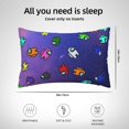 thumbnail image 4 of Entre nosotros funda de almohada linda funda de cojín dibujos animados conjuntos de cojines traseros ropa de cama suave decoración del hogar regalos de boda 20x30 pulgadas, 4 of 5