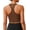 Coffee Brown, variant on Sports Bras for Women Longline Yoga Bra Wide Straps Athletic Tank Tops with Built-in Bra Racerback Tennis Top Padded Exercise Bras