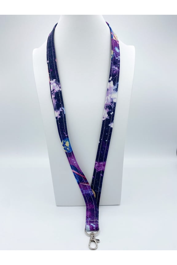 Galaxy ID Badge Holder Keychain