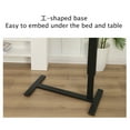 thumbnail image 5 of UPGRADED Overbed Bedside Desk Mobile Rolling Laptop Stand Tilting Overbed Table with Wheels Height Adjustable Tray Bedside Table for Laptop Bed Sofa Walnut, 5 of 9
