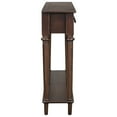 thumbnail image 2 of Console Table. Vintage Craftsmanship And Distressed Finish. 4 Drawers Open Shelf Storage. Made Of Pine. Ideal For Various Decor Styles. Assembly Guide Available Table With Flair. Shelf. Rustic Pine, 2 of 5