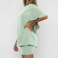 thumbnail image 6 of vigerkar Womens 2 Piece Sets Summer Outfits 2025 Two Piece Lounge Set Matching Clothing Oversized Tshirts Pajamas Green, M, 6 of 9