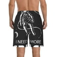 thumbnail image 3 of Naloa I Need More Space Men's Beach Shorts, Surfing shorts, Swim trunks, Quick Dry Swim Trunks for Surfing Beach Fun - Large, 3 of 9