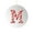 M, variant on Moocorvic Round Christmas Ornaments with Initial Letter, Christmas Tree Decorations Xmas Gifts Keepsake, Clear(B)