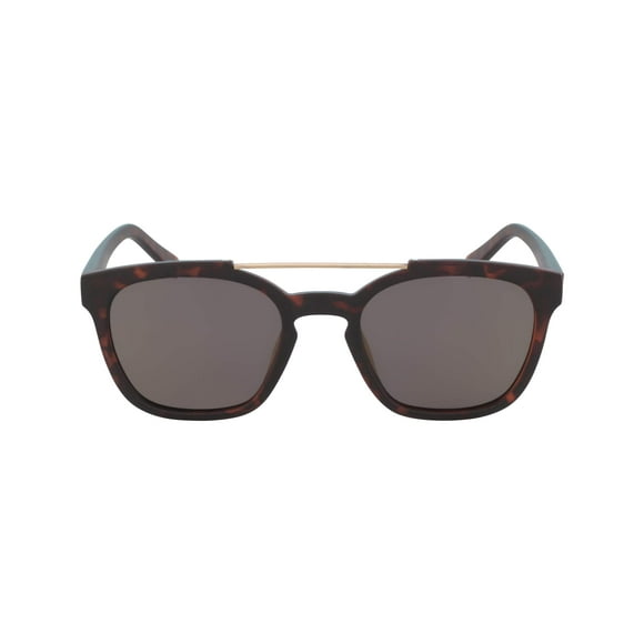 Nautica Lunettes de Soleil Rectangulaires Polarisées pour Hommes N3638sp N3638SP-237, Tortue Foncée Mate, 54 mm