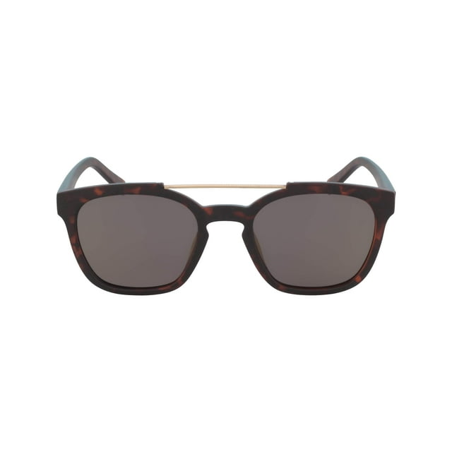 Nautica Men's N3638sp N3638SP-237 Polarized Rectangular Sunglasses, Matte Dark Tortoise, 54 mm