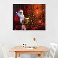 thumbnail image 2 of Nawypu  Christmas Canvas Wall Art Santa Claus Print Xmas Wall Art Prints for Holiday Decor, 2 of 4