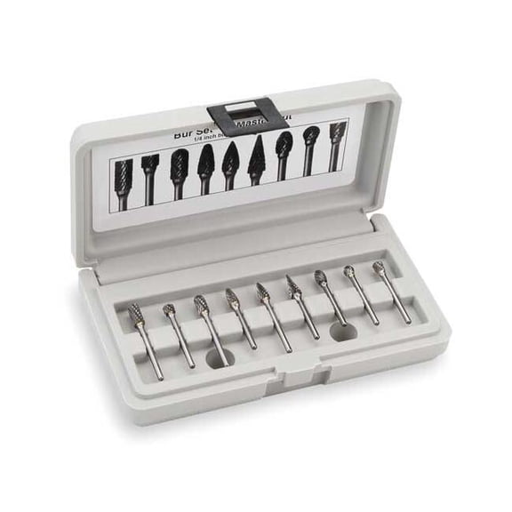 Widia Carbide Bur Sets,1/2,8 Pcs M40594