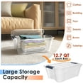 thumbnail image 6 of Costway 12 Pack Latch Stack Storage Box Tubs Bins Latches Handles, 6 of 10