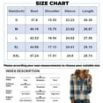 thumbnail image 3 of Garbnen Women Henley Tops Plaid Spring Summer Womens Long Sleeve Shirt Loose Fashion Dressy Button Up Tunic Tops for Women, 3 of 4