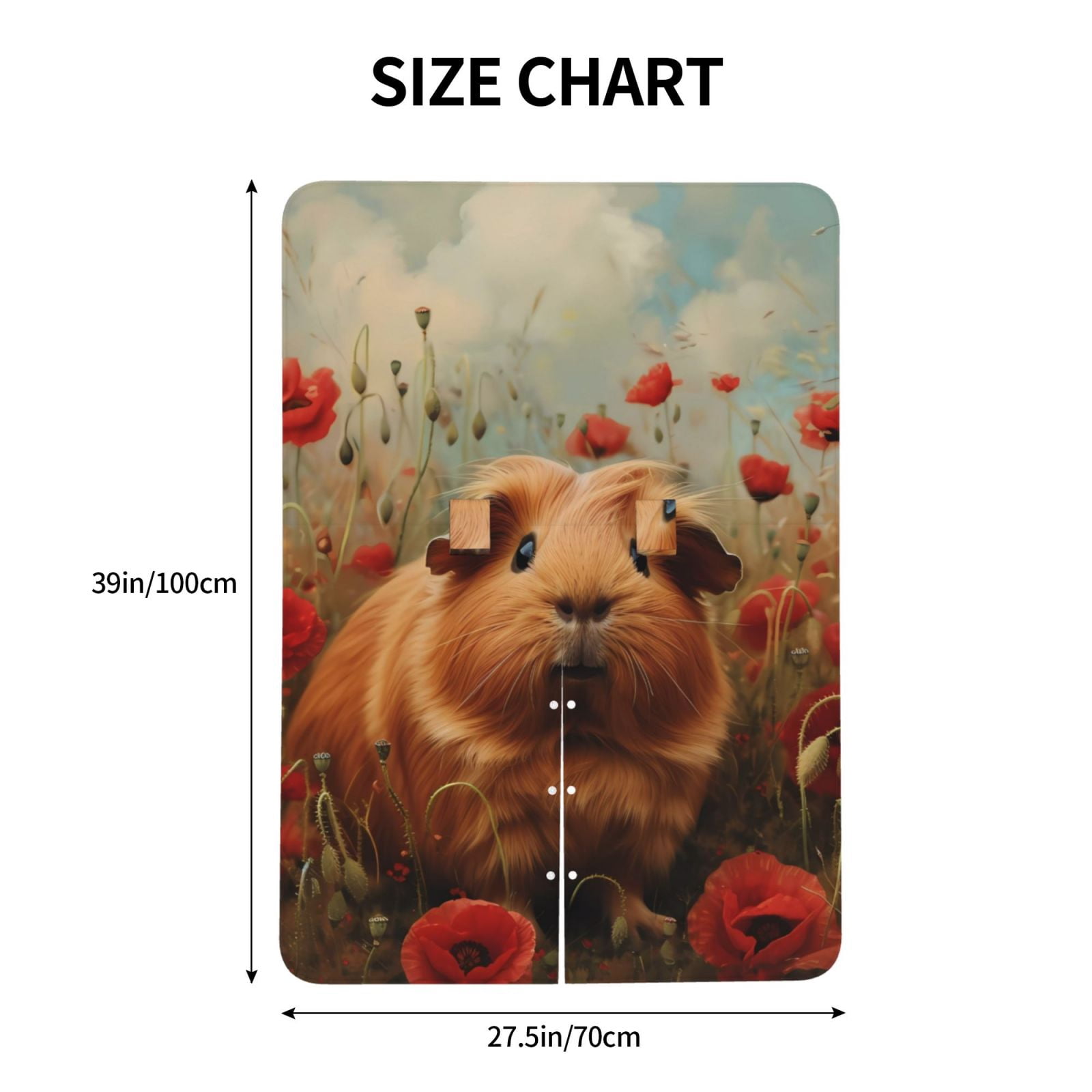 Naloa Rose Cute Guinea Pig Baby Car Seat Cover, Breathable Baby Carrier Cover, Multiuse Baby Carrier Cover & Nursing Breastfeeding Cover