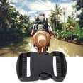 thumbnail image 4 of Black Plastic Dual Adjustable Strap Buckles, Quick Release Buckle, 5Pcs, Replacement for Backpack, DIY Craft, 4 of 8