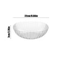 thumbnail image 3 of Clear Plastic Fruit Bowl Lightweight Stylish Serving Dish for Kitchen Dining Table Snacks, Clear, 3 of 7