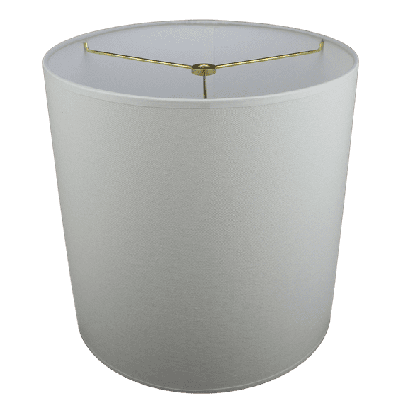 Fenchel Shades | 12" Top Diameter x 12" Bottom Diameter x 12 Height, (Washer/Spider Attachment) Drum Lamp Shade - (Linen Cream)