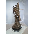 thumbnail image 3 of Nifao Jumbo Mountain Man by Remington Bronze Statue – Home Office Decor Sculpture, 13"L x 13"W x 37"H, 3 of 12