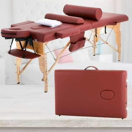 Bolster Massage Table - Massage Table Massage Bed Spa Bed 73” Height Adjustable Cradle Portable Massage Salon Table W/Sheet Bolster Hanger Facial 2 Folding Salon Tattoo Bed
