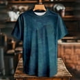 thumbnail image 5 of adaychics Tie Dye T Shirt Men Vintage Texture Short Sleeve Crewneck Summer Tees Regular Fit Basic Tops Daily Wear, 5 of 6