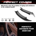 thumbnail image 3 of Xotic Tech Car Inner Door Handle Covers, 2PCS Rear Left Right Side Door Pull Handle Cover Trim Compatible with BMW X3 F25 2010-2016, BMW X4 F26 2014-2017 (Carbon Fiber Black), 3 of 9