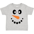 thumbnail image 3 of Inktastic Cute Smiling Snowman Face with Carrot Nose Boys or Girls Toddler T-Shirt, 3 of 5