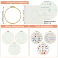 thumbnail image 4 of Embroidery Starter Kit for Beginners Adults Colorful Patterns Embroidery Stitch Kit DIY Embroidery Stitch Practice Kit with Embroidery Hoop Scissors Threading Tool and Thread Remover for, 4 of 10
