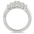 thumbnail image 2 of SZUL Women's 3/4 Carat TW Five Stone Diamond Wedding Band in 10K White Gold (J-K-L Color, I2-I3 Clarity), 2 of 3