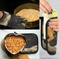 thumbnail image 5 of Yayeee Oven Mitts and Pot Holder Set of 4 Heat Resistant Kitchen Gloves Baking Hot Pad, Retro Halloween Cat, 5 of 5