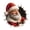 B, variant on 3D Look Christmas Wall Stickers Santa Claus Snowman Reindeer Break Through Wall Design Removable Wall Decals for Bedroom Living Room Home Holiday Decor