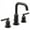 Matte Black, variant on Moen T6142Bl Matte Black Two-Handle Bathroom Faucet