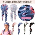 thumbnail image 2 of Gorras anticáncer preatadas para mujeres con estampado de media cintura, 4 unidades, 2 of 6