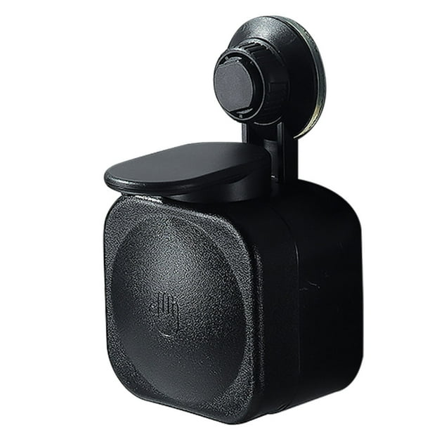 Dispensador de jabón montado en la pared Caja de almacenamiento de champú manual Contenedor de loción de ducha para oficina Baño Cocina, Negro Speravity LF0090-02B