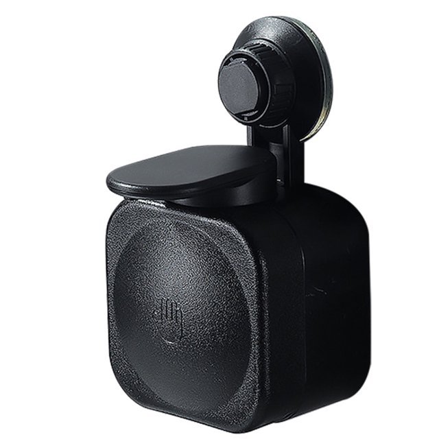 Dispensador de jabón montado en la pared Caja de almacenamiento de champú manual Contenedor de loción de ducha para oficina Baño Cocina, Negro Sweethay LF0090-02B