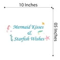 thumbnail image 4 of Mermaid Kisses And Starfish Wishes Mermaids Creatures Seahorse Statfish Princess Fish Starfish Queen Sweet Dreams Bedtime Unicorn Lovely Dream Wall Decal Sticker - Size: 10 In X 5 In, 4 of 5