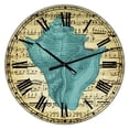 thumbnail image 1 of DesignArt Blue Sea 1 Large Wall Clock, 1 of 2