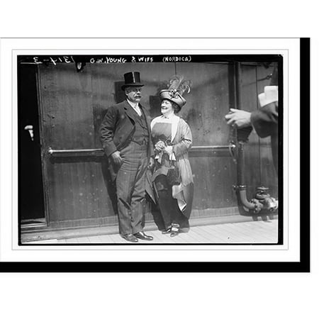 Historic Print G.W. Young & wife (Nordica) 16 x 20