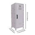 thumbnail image 2 of Mini Storage Display Cabinet with Hinged Metal Doors for Desk Organization and Jewelry Proof Collectibles Showcase, 2 of 6
