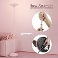 thumbnail image 6 of 30W Pink Torchiere Floor Lamp, 3600LM Super Bright LED Pole Lamp, 71Inch Tall Stepless Dimmable Torch Lamp, 1Inch Thick Metal Tube, Rotary Switch, Modern Standing Lamp for Living Room/Bedroom/Office, 6 of 17