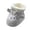 Grey, variant on Xijirk Corduroy Cartoon Face Drawstring Baby Winter Booties Solid Interior Plush Lined Flexible Indoor Walking House Shoes Grey,6-12 Months