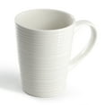 thumbnail image 5 of Elama Nikki 18 Piece Ribbed White Porcelain Dinnerware and Serving Bowl Set, Service for 4, 5 of 8