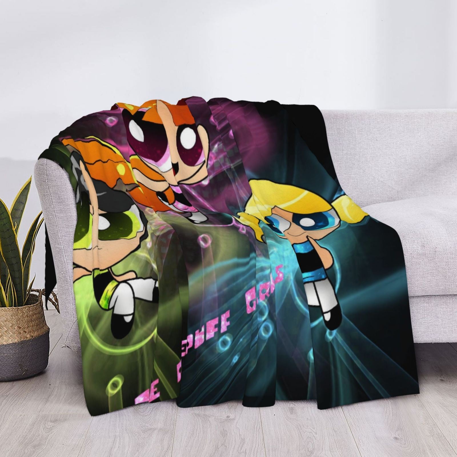 Powerpuff Girls Blanket Soft Bed Sofa Throw Cozy Lightweight Birthday Gift