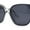 Slate Black, variant on Womens Inset Lens Horn Rim Plastic Oversize Sunglasses All Black