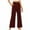 Wine, variant on MELDVDIB Womens Sweatpants Corduroy High Waisted Button-Up Baggy Wide Leg Pants Fashion Casual Solid Color Sweat Pants with Pockets