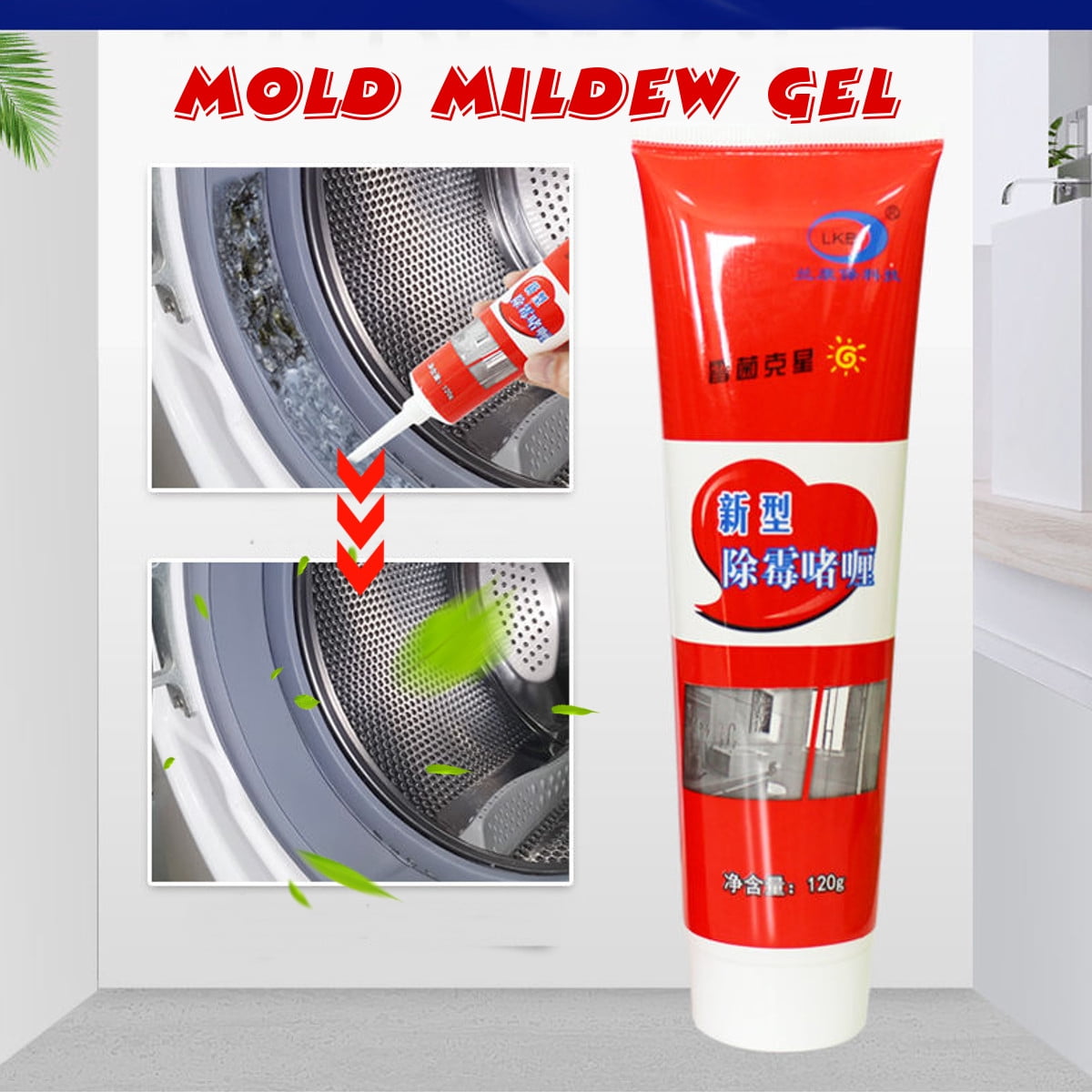 120ML Mildew Mold Remover Gel Home Safe Quick Cleaner Helper for Kitchen Toilets Bathroom Wall