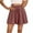 Wine, variant on Lenpel Flowy Shorts for Women Summer Ruffle Elastic High Waisted Pleated Wide Leg Boho Casual Shorts Beach Vacation Clothes