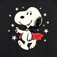 thumbnail image 3 of Peanuts - Snoopy Vampire Stars Glow In The Dark - Women's Lightweight French Terry Long Sleeve Shirt, 3 of 6