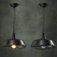 thumbnail image 4 of Fiudx Lámpara Colgante Industrial con Pantalla de Metal Vintage, Compatible con Bombillas Led/Edison, Fácil Instalación, Ideal para Dormitorio, Pasillo y Restaurante, Portalámparas E27, Diámetro de 2, 4 of 5