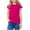 Hot Pink, variant on Ohufall Toddler Kids Boys Girls T Shirts Cute Solid Color Casual Crew Neck T-shirts Summer Comfy Breathable Short Sleeve Cotton Tops for Children, Size 12M-10Y