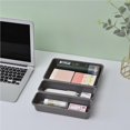 thumbnail image 4 of maskred 8x Grey Convenient And Practical Stationery Storage Box For Desk Durability PP Organizer Kitchen light grey, 4 of 6