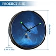 thumbnail image 3 of Indoor 12' Voice-Activated Luminous Decoration Wall Clock With LED Night Light under The Jellyfish, 3 of 8