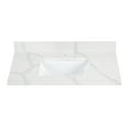 thumbnail image 1 of Pemberly Row 36" Contemporary Stone Vanity Top in Calacatta White, 1 of 7