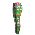 thumbnail image 4 of Lolmot Women's Ugly Christmas Leggings Xmas High Waisted Stretchy Holiday Santa Claus Print Workout Ankle Length Yoga Pants Tights Leggings, 4 of 5